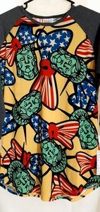 Lularoe size medium statue liberty shirt NWT